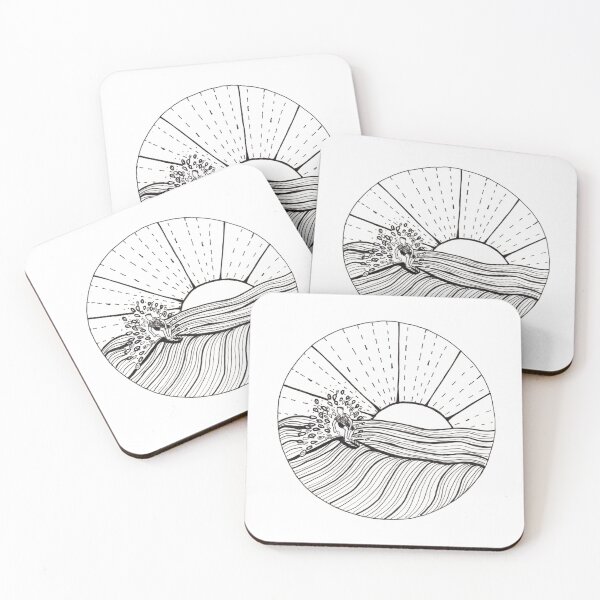 Item preview, Surfing Abstract Ink Illustration designed and sold by Sandra Connelly.