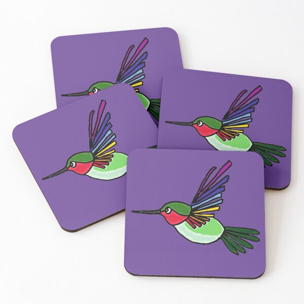 Item preview, Colorful Fun Hummingbird Art designed and sold by Nature's Fancy.