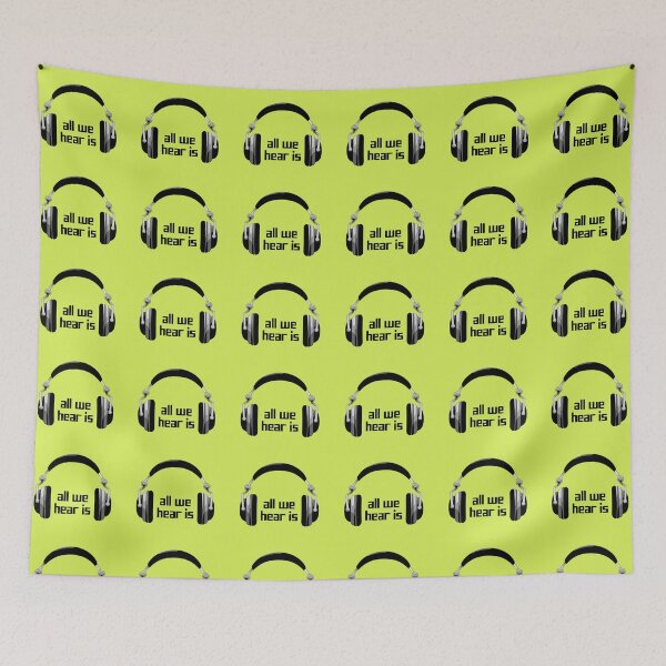 Item preview, Earworm All We Hear Is Music Band Headphones  designed and sold by WibbleDesign.