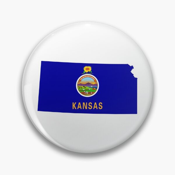 Item preview, Kansas Flag Map designed and sold by marosharaf.