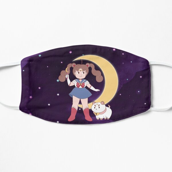 Sailor Bee y Puppycat Mascarilla plana