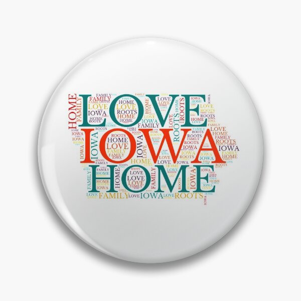 Item preview, Iowa Home, Love, Roots and Family Map designed and sold by marosharaf.
