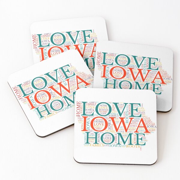 Item preview, Iowa Home, Love, Roots and Family Map designed and sold by marosharaf.