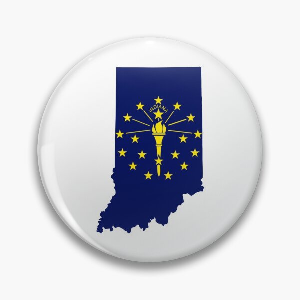 Item preview, Indiana Flag Map designed and sold by marosharaf.