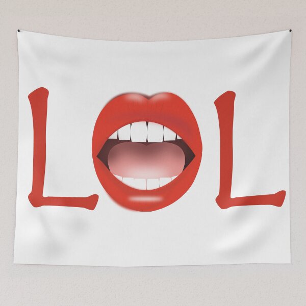 Item preview, Lol lips face mask designed and sold by designInk.