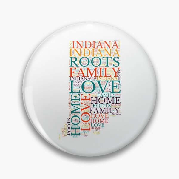 Item preview, Indiana Home, Love, Roots and Family Map designed and sold by marosharaf.