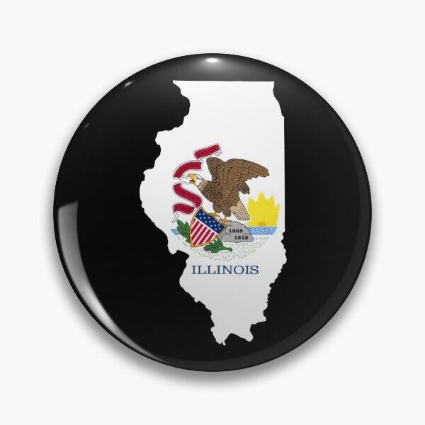 Item preview, Illinois Map Flag designed and sold by marosharaf.