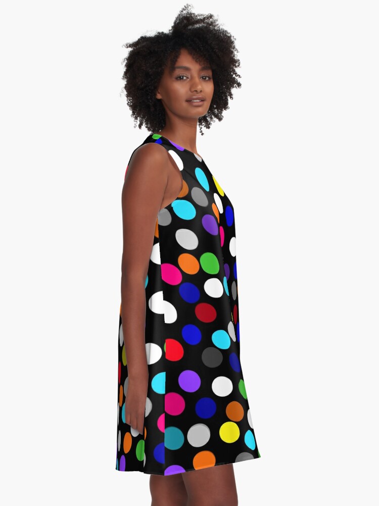 Multi coloured shop polka dot dress