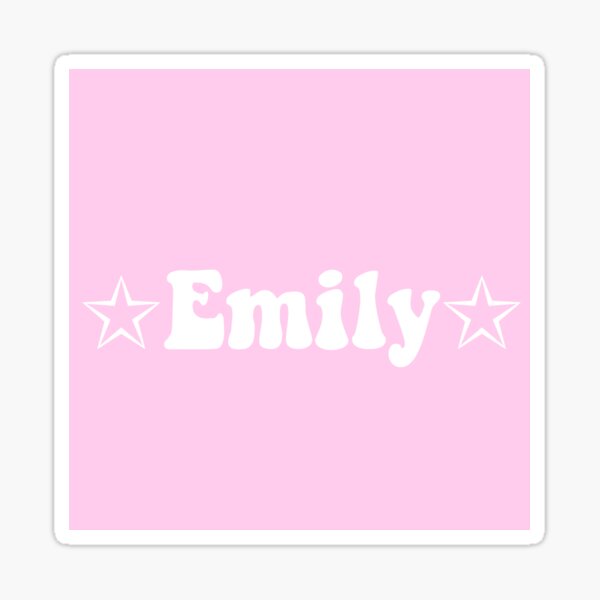 Emily Sticker For Sale By Camphy Redbubble