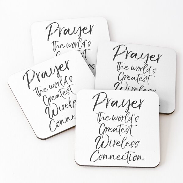 Item preview, Prayer the World's Greatest Wireless Connection Christian Quote designed and sold by TNDesignStudio.