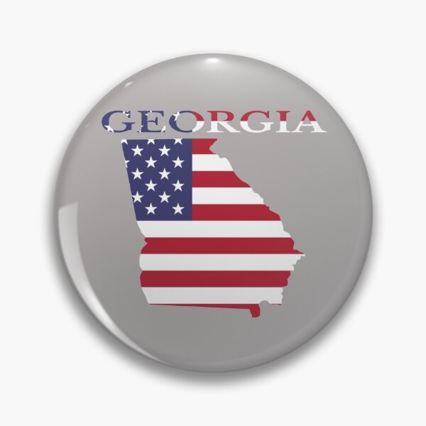 Item preview, Georgia american flag Map designed and sold by marosharaf.