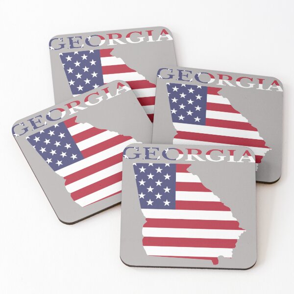 Item preview, Georgia american flag Map designed and sold by marosharaf.
