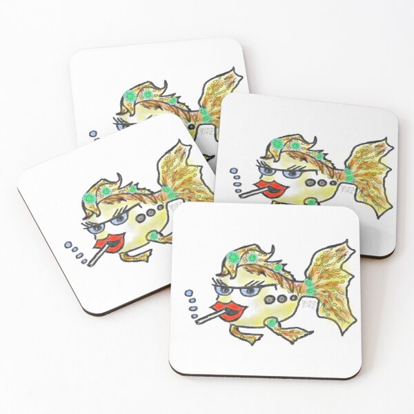 Item preview, The gold fish smoking under the water coloured designed and sold by Heltymrf.