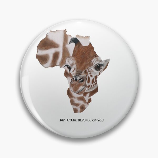 Item preview, Giraffe my future depends on you designed and sold by zelmifineart.