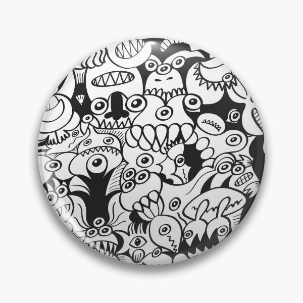 Item preview, Doodles get crazy when posing for a pattern design designed and sold by Zoo-co.