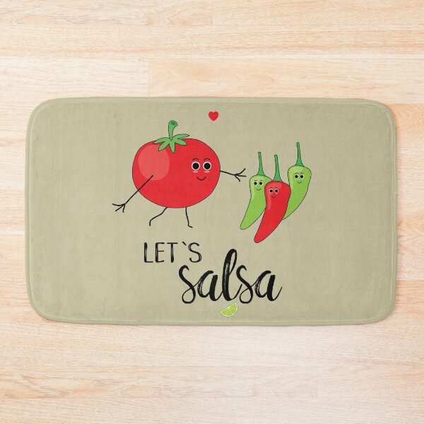 Item preview, Let's Salsa Cute Cartoon Tomato and Chillies designed and sold by HotHibiscus.