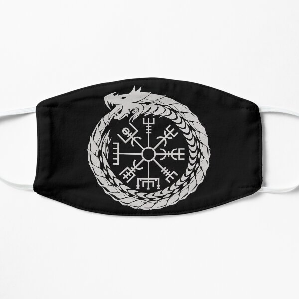 Vegvisir Jormungandr World Serpent Norse Mythology Flat Mask