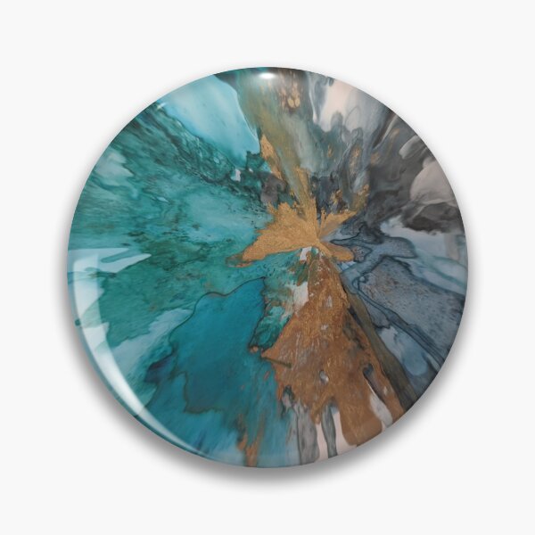 Item preview, Teal and Gold Explosion designed and sold by JillyBeanDesign.