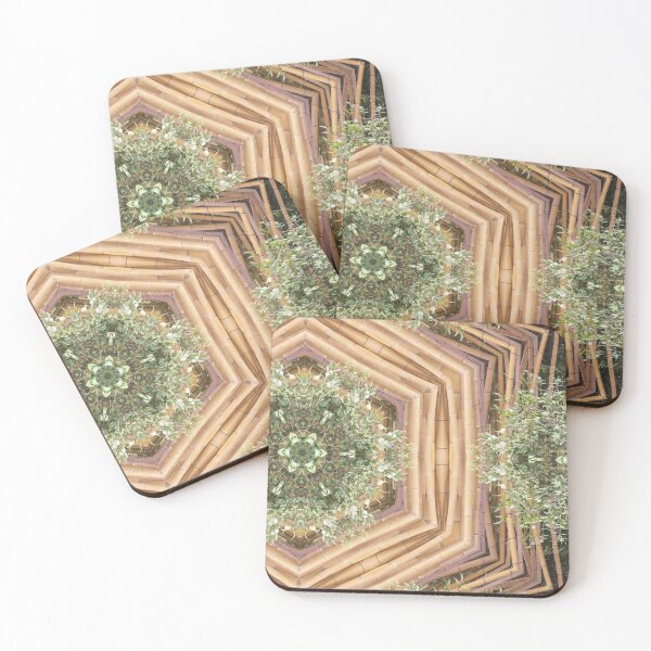 Item preview, Colorama nature abstract pattern bamboo abstraction designed and sold by Joie-et-Poesie.