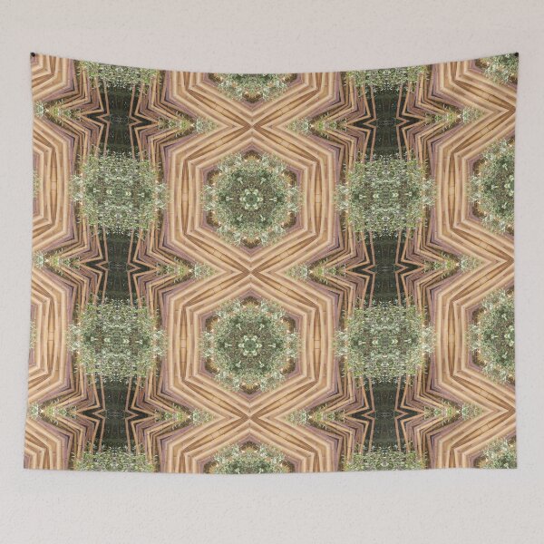 Item preview, Colorama nature abstract pattern bamboo abstraction designed and sold by Joie-et-Poesie.