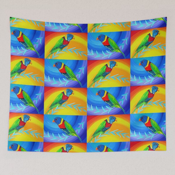 Item preview, Rainbow lorikeets, lorrikeet, rainbow lorikeet, rainbows, rainbow designed and sold by CateJacobs.