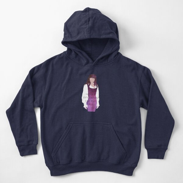 Let go of expectations and stay curious Kids Pullover Hoodie