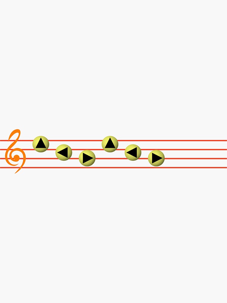 Ocarina Melodies - Epona's Song Sticker for Sale by Delightype