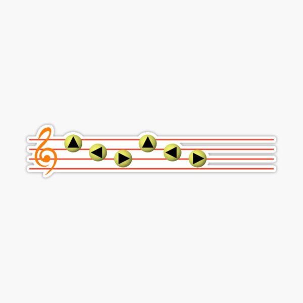 Ocarina Melodies - Epona's Song Sticker for Sale by Delightype