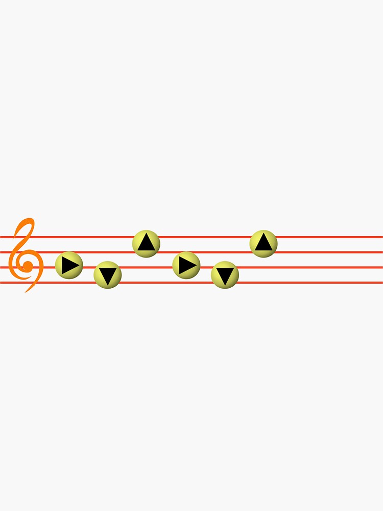 Ocarina Melodies - Saria's Song Sticker for Sale by Delightype