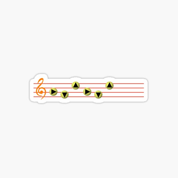 Ocarina Melodies - Epona's Song Sticker for Sale by Delightype