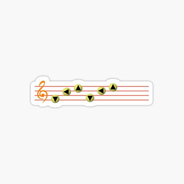 Ocarina Melodies - Epona's Song Sticker for Sale by Delightype
