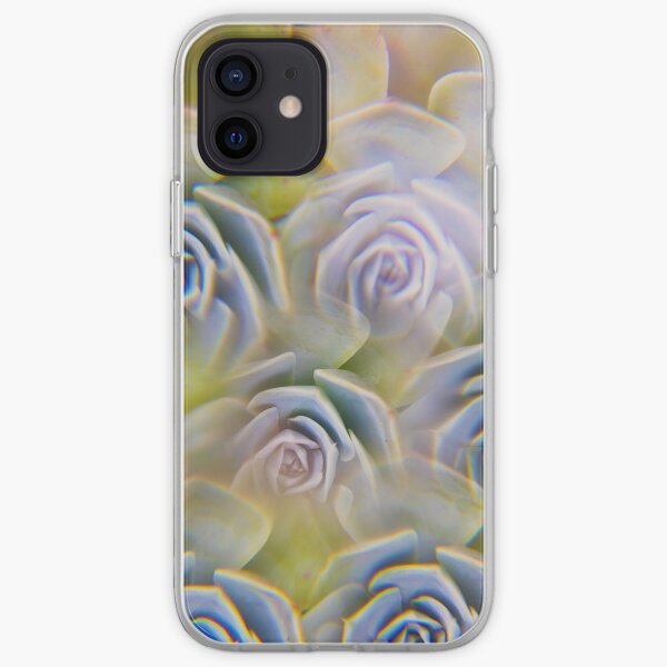 Succulent photographed through prism filter iPhone Soft Case