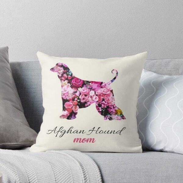 Aperçu de l'œuvre Afghan Hound Mom Floral Silhouette Design créée et vendue par SmartPooch.