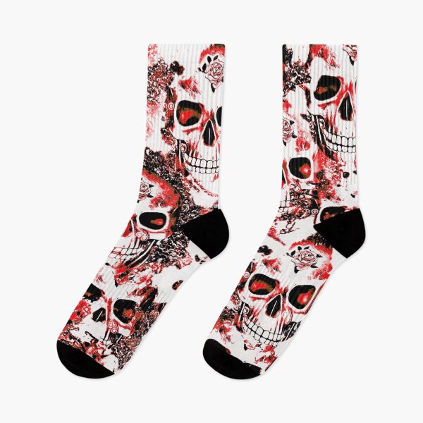 Artikelvorschau, Cloudy Skulls, red white entworfen und verkauft von Jamcolors.