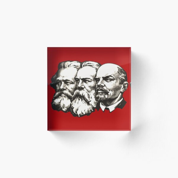 Marx, Engels and Lenin Acrylic Block