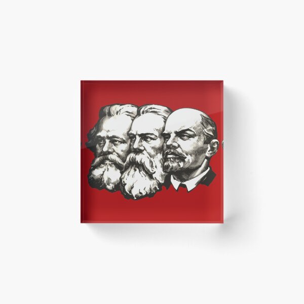 Marx, Engels and Lenin Acrylic Block