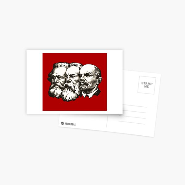 Marx, Engels und Lenin Postkarte