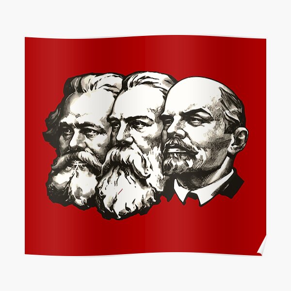 Marx, Engels and Lenin  Poster