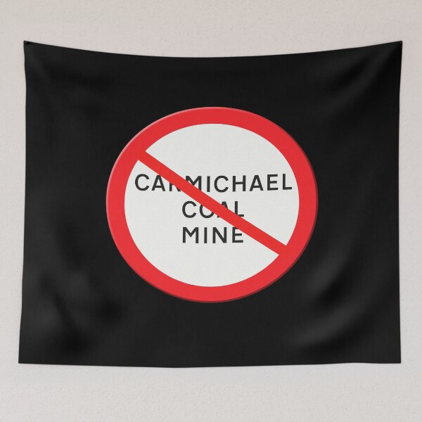 Item preview, Road Sign No Carmichael Coal mine  designed and sold by funkyworm.