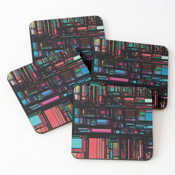 Item preview, Eightees Trendy Nerd Computer chip Pattern designed and sold by LJWDesigns.