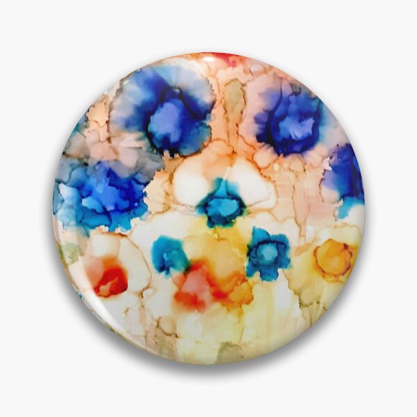 Item preview, Fluid ink Abstract art Poppy Field, Alcohol ink designed and sold by lornshep.