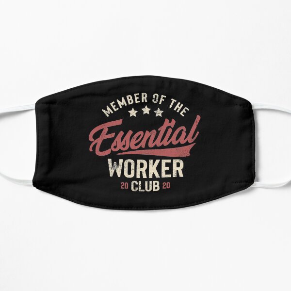 Vintage Essential employees Club shirt Quarantine Lockdown Worker Funny Meme Gift Mask