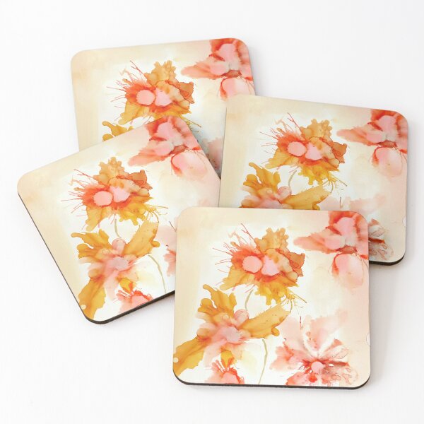 Item preview, Fluid ink Abstract art Dancing Orchids, Alcohol ink designed and sold by lornshep.