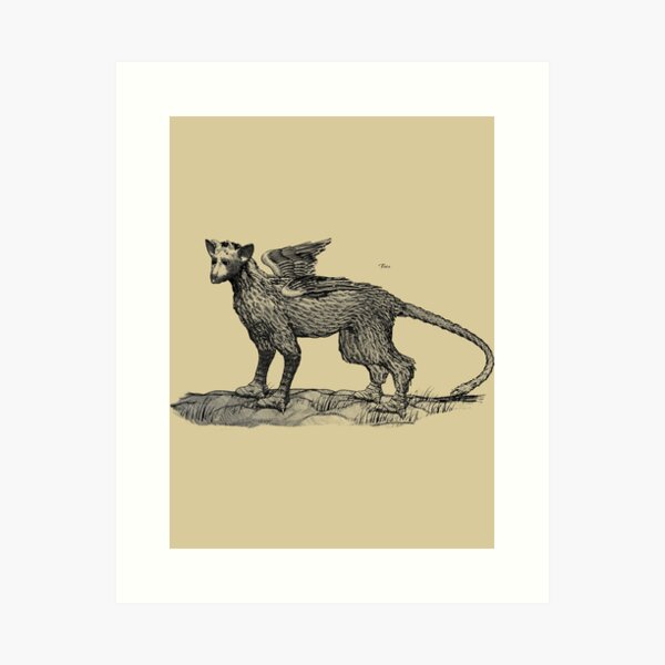 The Last Guardian - Trico Bestiary Image Art Print