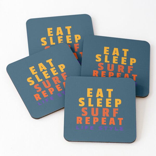 Item preview, EAT SLEEP SURF REPEAT LIFE STYLE  designed and sold by ShirtzTonight.