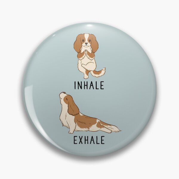 Item preview, Inhale Exhale Cavalier King Charles Spaniel Yoga designed and sold by thepawster.