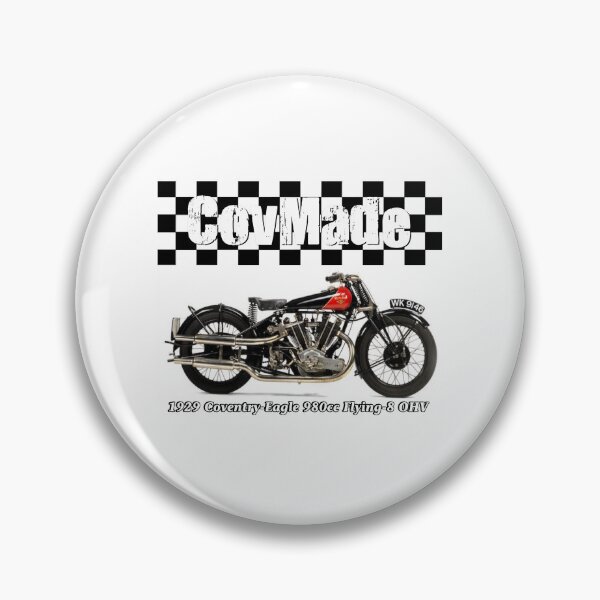 Item preview, CovMade 1929 Coventry-Eagle Motorcycle designed and sold by CovMadeGifts.