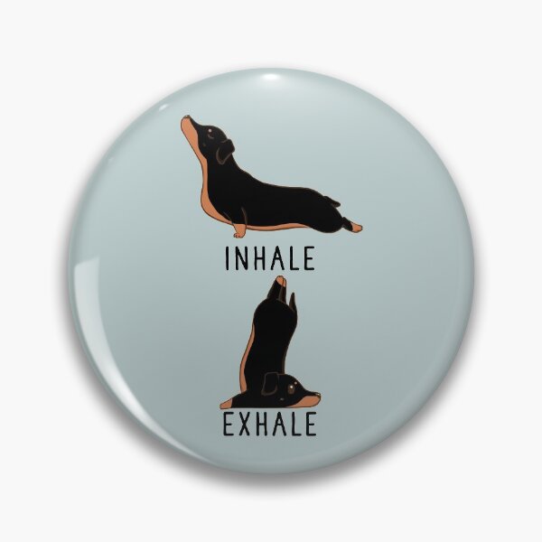 Item preview, Inhale Exhale Dachshund Yoga designed and sold by thepawster.