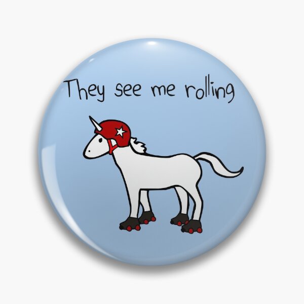 Item preview, They See Me Rolling - Roller Derby Unicorn designed and sold by jezkemp.