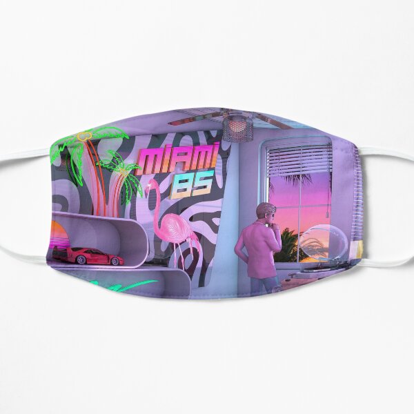 Synthwave Miami 85 Masque taille M/L